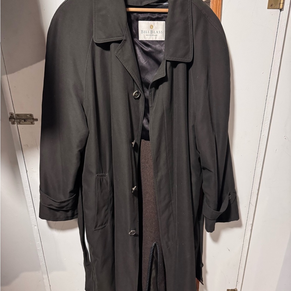 Bill Blass Men's Dark Trench Coat